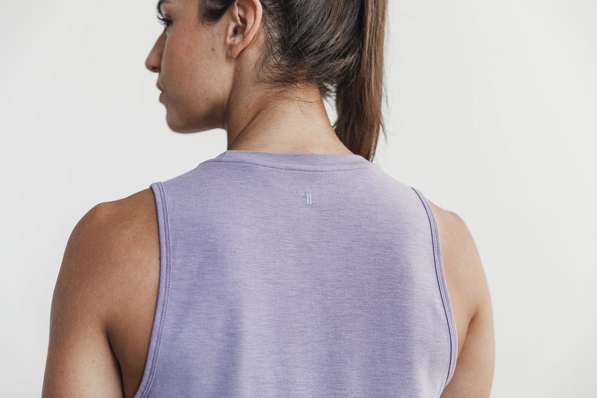 Nobull Muscle Women's Tank Tops Lavender | Australia (BV4218)